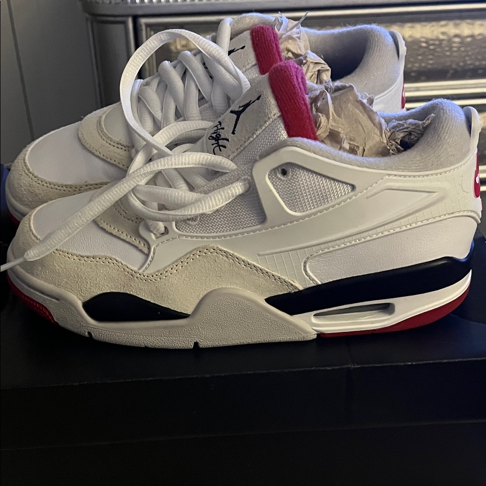 Jordan Kids Sneakers White Red Black